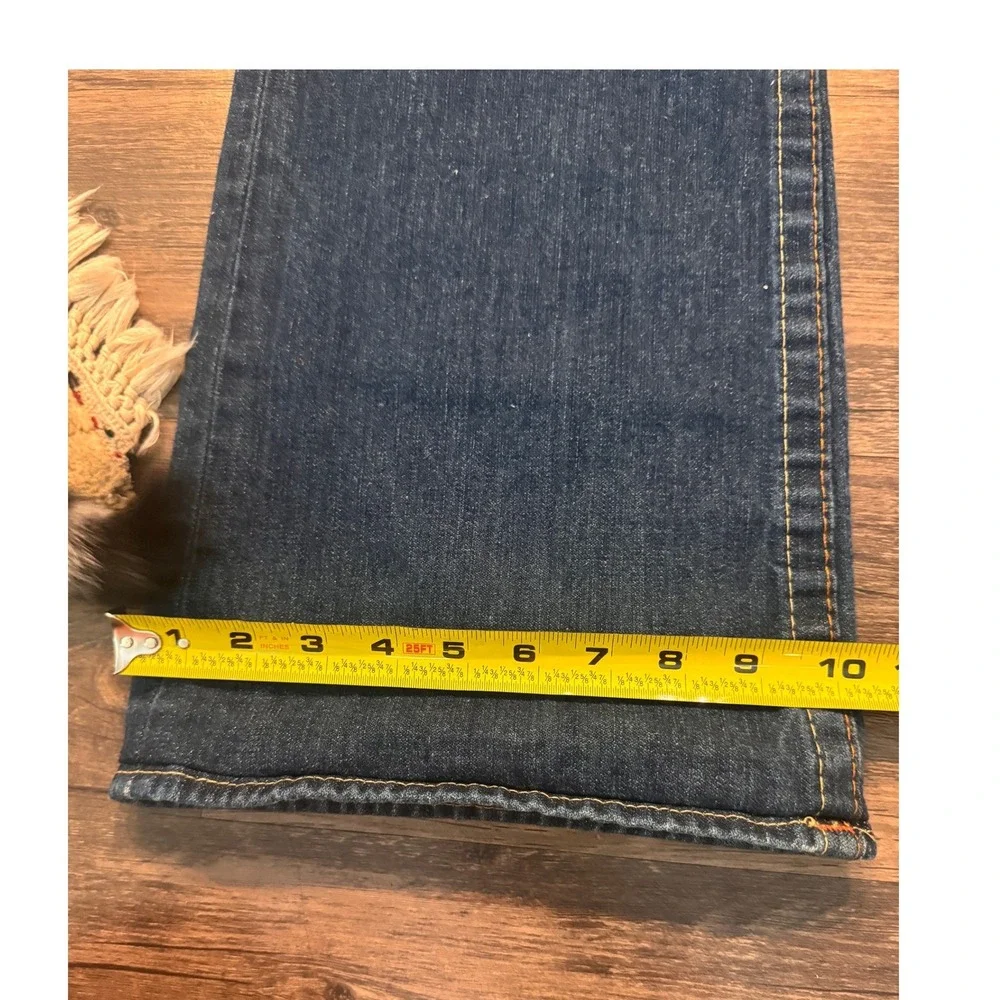 True Religion Billy Bootcut Jeans Mens 34x33 Dark Wash Blue Denim